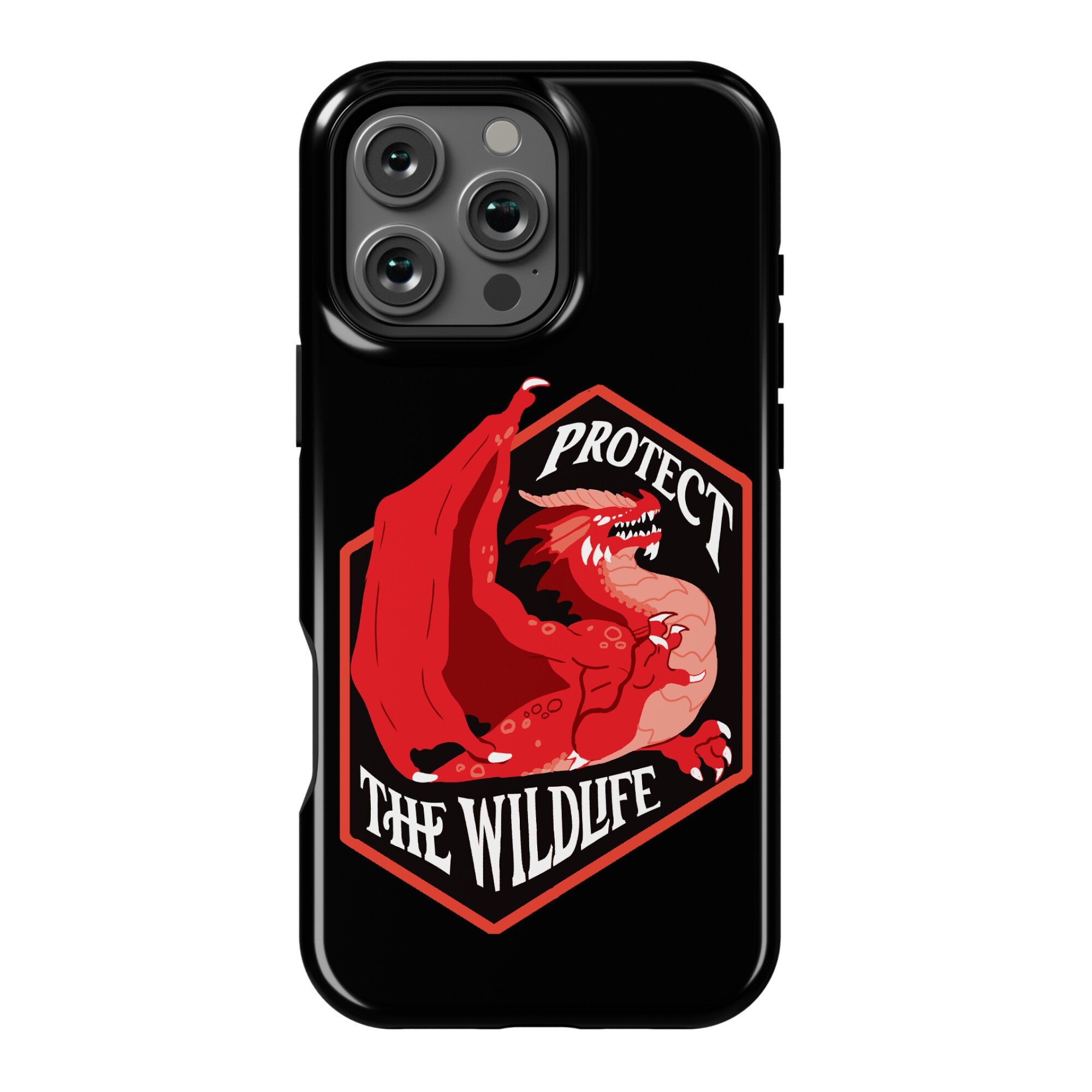 Protect The Wildlife Red Dragon Phone Case